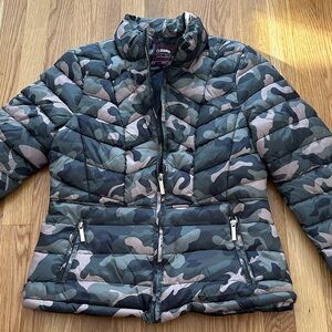 Ci Sono Camo Puffer Jacket Los Angeles NWT size medium winter warm